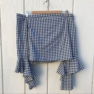 F21 off shoulder crop top